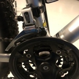 2019 Giant Talon 3 Silver, gray or bare metal, Black, and Red