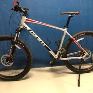 2019 Giant Talon 3 Silver, gray or bare metal, Black, and Red