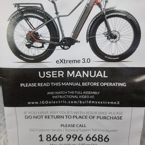 2022 iGo Electric Bikes extreme 3.0 Silver, gray or bare metal