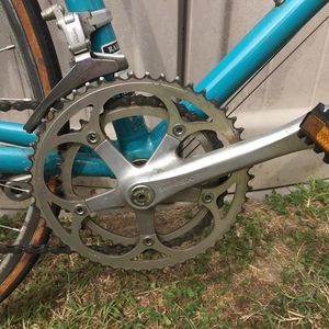 1987 Raleigh Technium Tri-Lite Teal, Yellow or Gold, and Silver or Gray