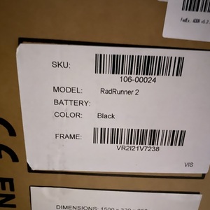 Rad Power Bikes VR2I21V7238 Black