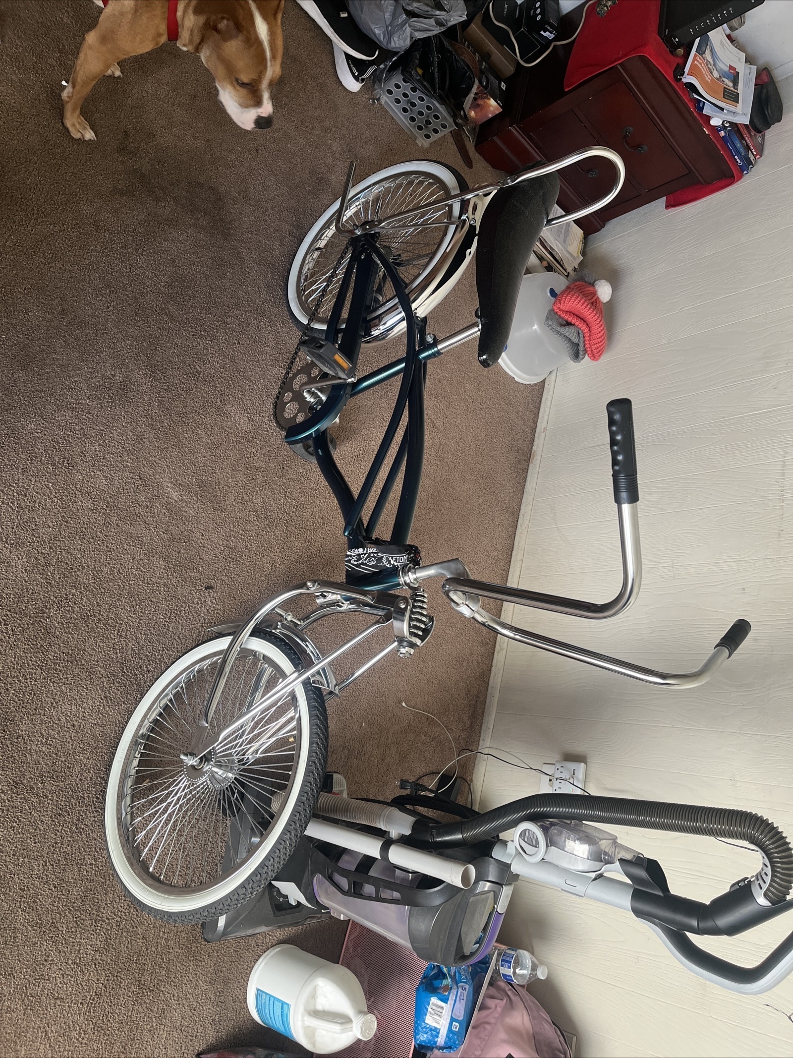 Pedali Per Bici Cruiser Farfalla Intrecciata Cromati - Doppia Faccia - Attacco Da 1/2 Pollice
