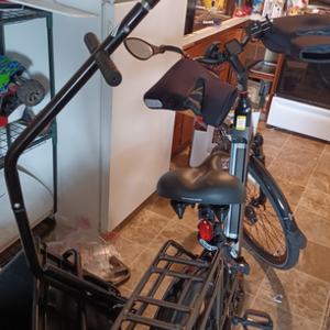 2021 Rad Power Bikes Radcity 5 Plus step-through Black and Silver, gray or bare metal