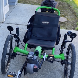 2013 Catrike Villager recumbent Green