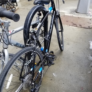 Raleigh Black, Blue, and White