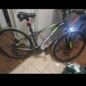 2017 Norco Bikes Charger 29" DB Alloy XC Frame Black and Green