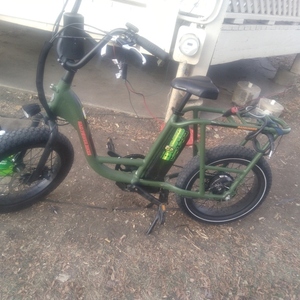 2022 Rad Power Bikes Cargo cargo bike (rear storage) Green and Black