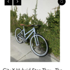 Loco Cycles Hybrid City X Step-Thru 21S White