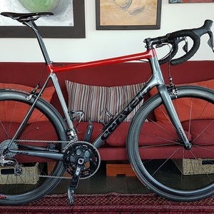 2015 Cervélo R5 Silver, gray or bare metal and Red