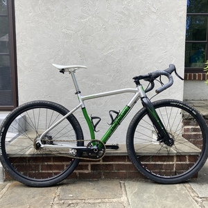 2018 Van Dessel Country Road Bob Silver, gray or bare metal and Green