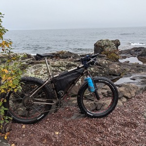 2013 Salsa Mukluk Silver, gray or bare metal