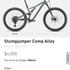 2022 Specialized Stumpjumper Comp Alloy Green