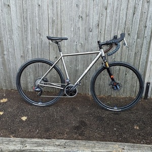 2022 Unicorn Cycles Custom Gravel Silver, gray or bare metal