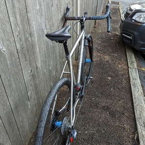 2022 Unicorn Cycles Custom Gravel Silver, gray or bare metal