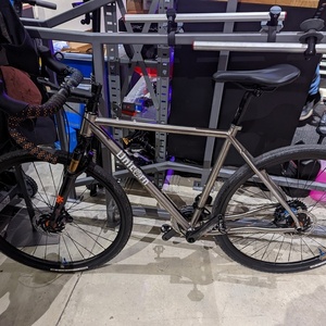 2022 Unicorn Cycles Custom Gravel Silver, gray or bare metal