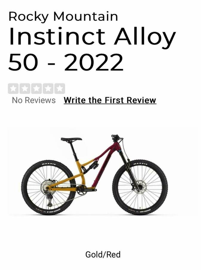 2022 Rocky Mountain Bicycles Instinct A50