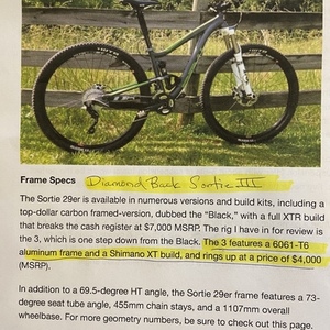 2013 Diamondback 29er Sortie III Aluminum Green, Silver, gray or bare metal, and White