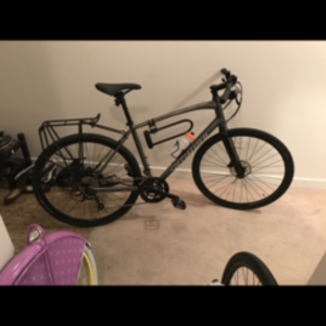 2018 Specialized sirrus Black and Silver, gray or bare metal