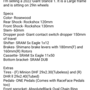 2022 Giant Stance 1 Purple