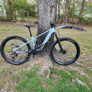 2023 Orbea WILD M10 20mph S SIL-BLU Silver, gray or bare metal and Purple