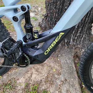 2023 Orbea WILD M10 20mph S SIL-BLU Silver, gray or bare metal and Purple