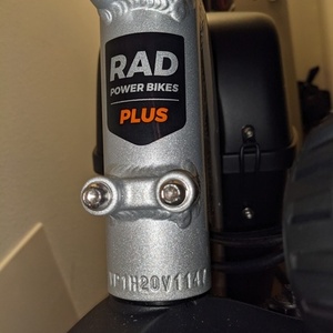 2020 Rad Power Bikes RadRunner Plus Silver, gray or bare metal