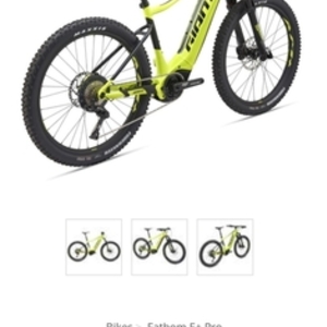 2019 Giant Fathom E+ 1 Pro Yellow or Gold and Black