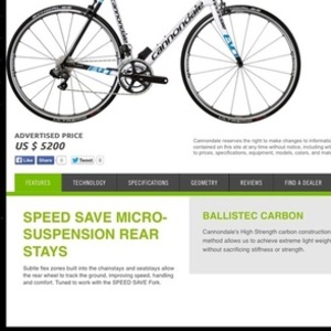 2013 Cannondale Supersix Evo Ultegra Di2 White and Blue