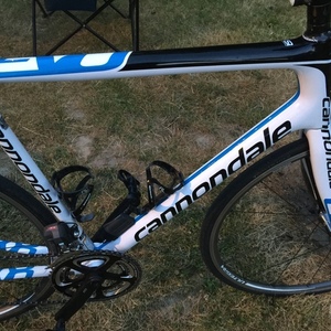 2013 Cannondale Supersix Evo Ultegra Di2 White and Blue