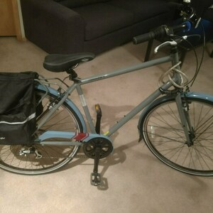 2016 Jamis Commuter 1 Silver, gray or bare metal and Blue