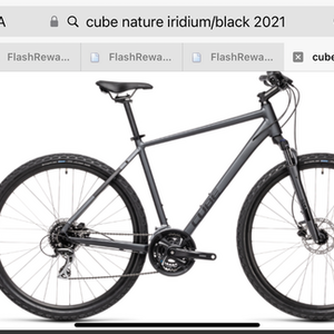 2021 Cube Nature Iridium/ 54cm/Medium Black