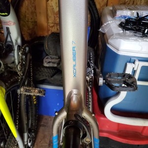 2017 Trek Xcaliber7 Blue and Silver, gray or bare metal
