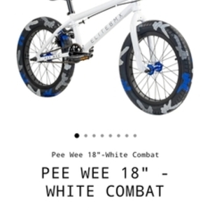 Elite BMX Elite BMX pee Wee 18" White and Blue