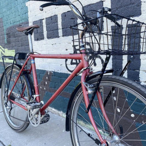 Schwinn Cimarron Red and Silver, gray or bare metal