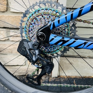 2022 Specialized Specialized S-Works Stumpjumper FSR Black, Stickers tape or other cover-up, and ...
