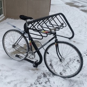 Peugeot fixed gear bike 1/1 built it myself Black