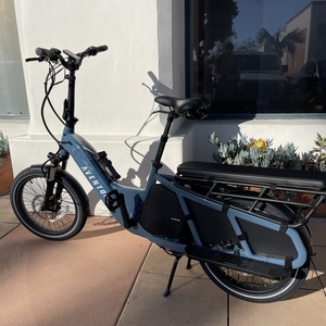 2023 Aventón Abound cargo bike (rear storage) Blue