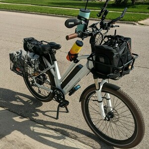 2022 Magnum Bikes Metro 750 White and Silver, gray or bare metal