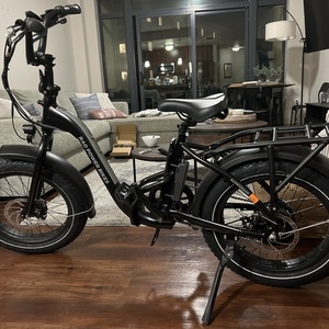 2023 Rad Power Bikes RadExpand 5 Electric Folding Bike Black and Silver, gray or bare metal