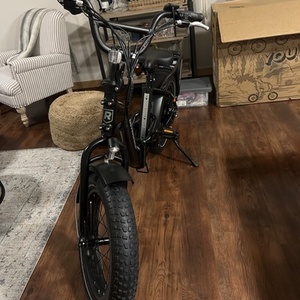2023 Rad Power Bikes RadExpand 5 Electric Folding Bike Black and Silver, gray or bare metal