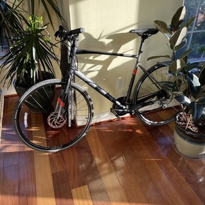 2021 Marin Bikes Fairfax 2 Black and Silver, gray or bare metal