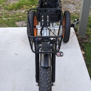 2022 3SCORE FJ18 E-Trike cargo tricycle (rear storage) White and Orange