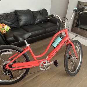 2023 Electra Townie Go! 7D Step-Thru Electric Bike Pink
