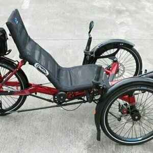 2012 HP Velotechnik Gekko FX folding recumbent trike recumbent Red
