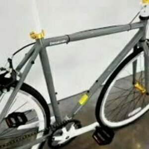2016 Jamis Beatnik Silver, gray or bare metal and White
