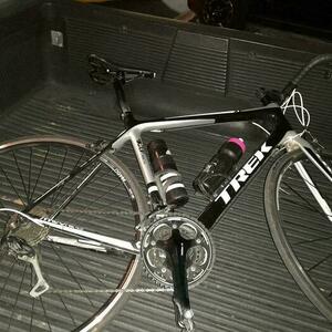 2012 Trek Madone 4.5 H2 (Triple) Black and Silver, gray or bare metal