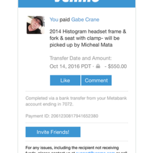 2014 Cinelli MASH Histogram aluminum track frameset Black and Silver or Gray