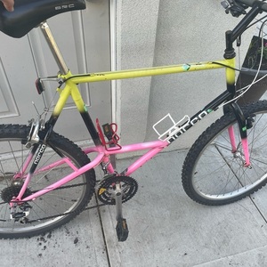 1993 Norco Bikes Pinnacle Pink, Yellow or Gold, and Black