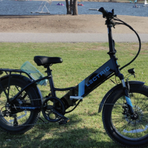 2021 Lectric eBikes XP Step-Thru 2.0 Black eBike Black and Blue
