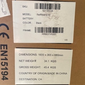 2023 Rad Power Bikes Rad Rover 6+ fat tire Black